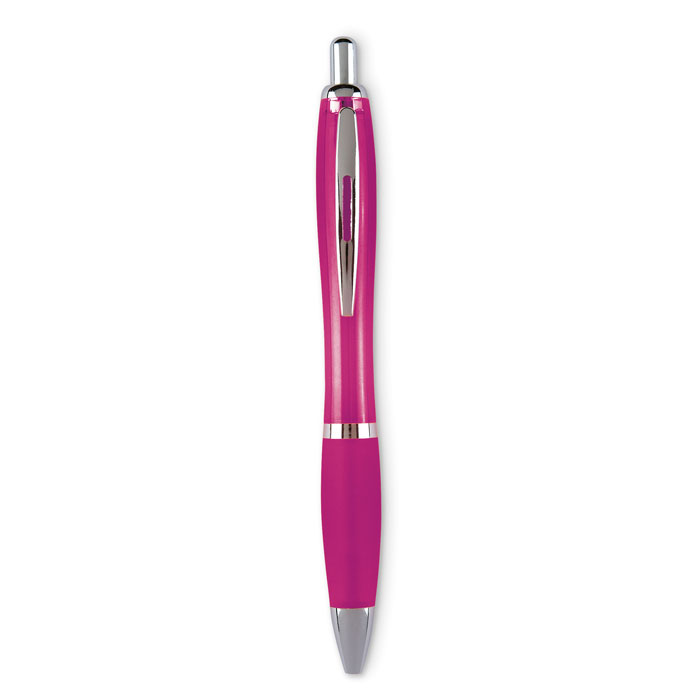 RIOCOLOUR Fuksia – plastové guľôčkové pero s potlačou | Predmety.sk