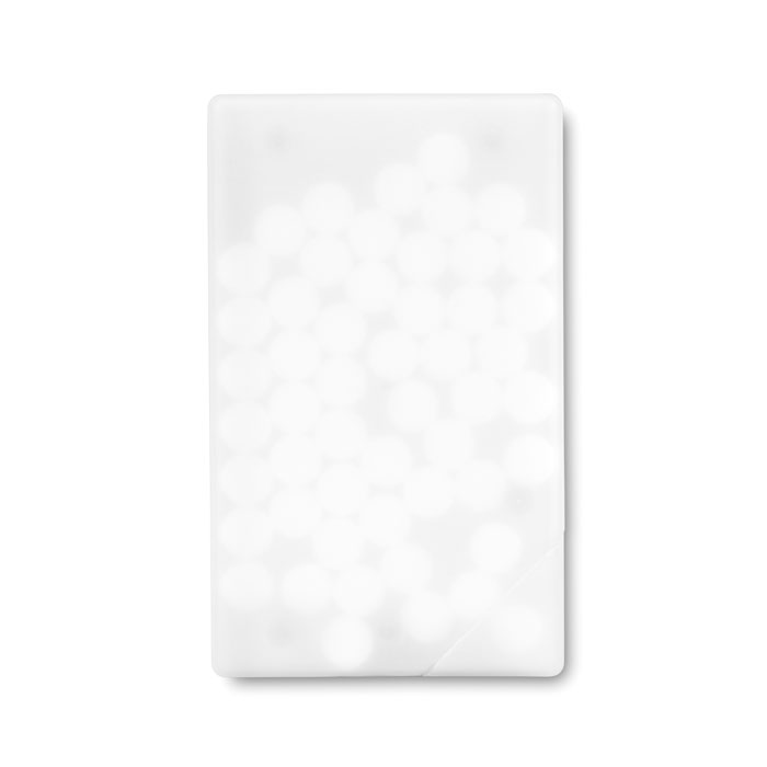 MINTCARD Biela – dávkovač mentolu s potlačou | Predmety.sk