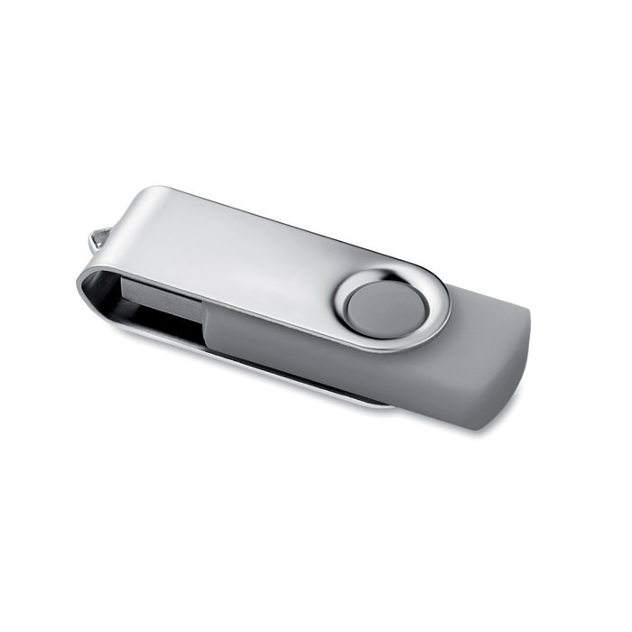 TECHMATE PENDRIVE Šedá – techmate. USB flash 4GB s potlačou | Predmety.sk