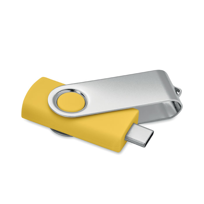COLODRI Žltá – 16GB USB flash 3.0 typu C MO1401 s potlačou | Predmety.sk