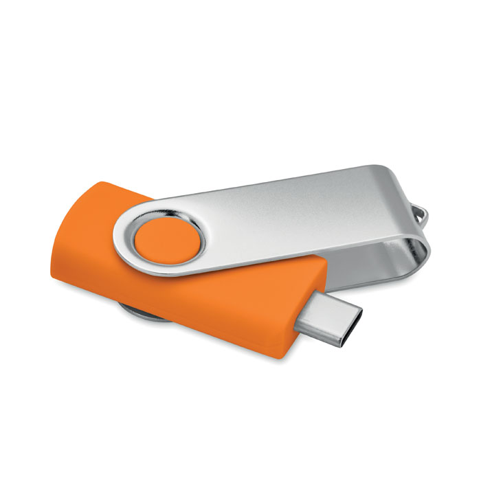 COLODRI Oranžová – 16GB USB flash 3.0 typu C MO1401 s potlačou | Predmety.sk