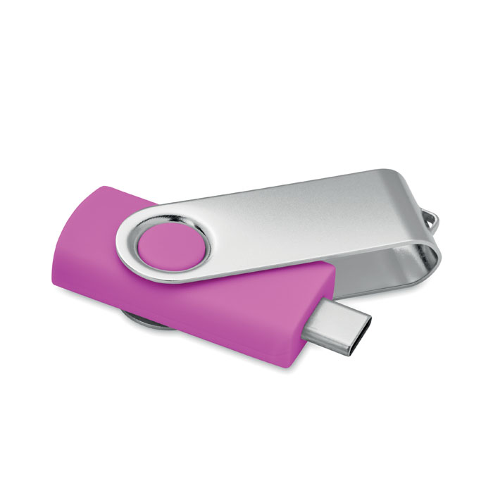 COLODRI Fuksia – 16GB USB flash 3.0 typu C MO1401 s potlačou | Predmety.sk
