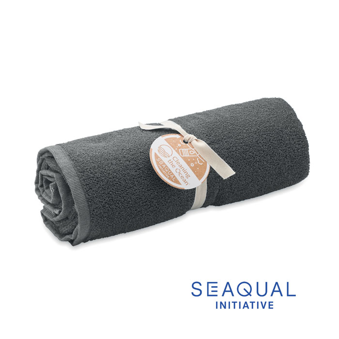 VODA Sivá – uterák SEAQUAL® 100x170cm s potlačou | Predmety.sk