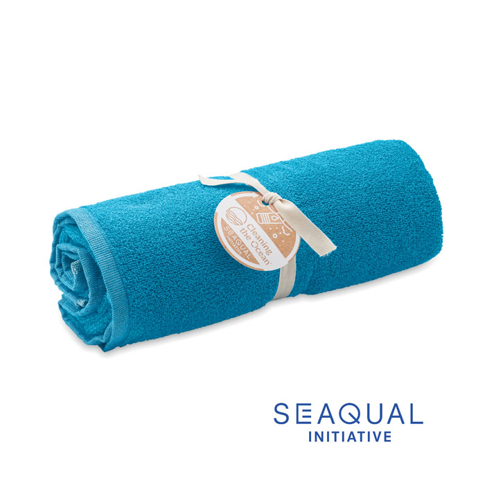 VODA Tyrkysová – uterák SEAQUAL® 100x170cm s potlačou | Predmety.sk