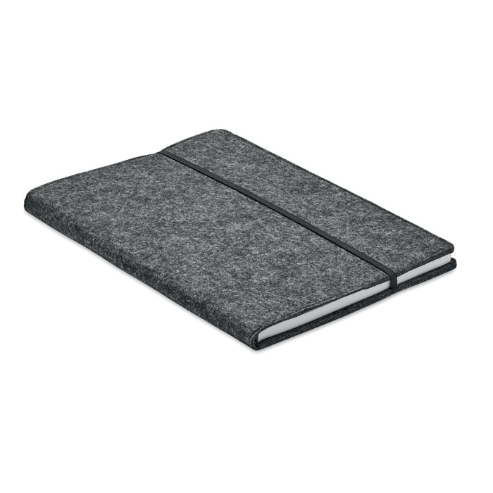 FELTBOOK Kamenná sivá – zápisník A5 z plsti RPET s potlačou | Predmety.sk