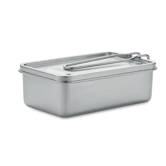 TAMELUNCH Silver – obedový box z nehrdzavejúcej ocele s potlačou | Predmety.sk