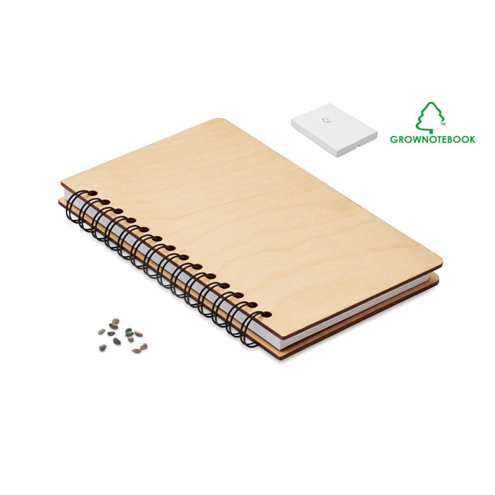 SAVAGE Farba dreva – zápisník A5 GROWBOOK™ s potlačou | Predmety.sk