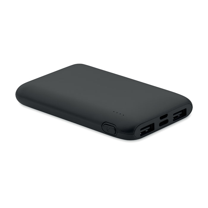 POWER52C Čierna – power banka 5000 mAh s potlačou | Predmety.sk