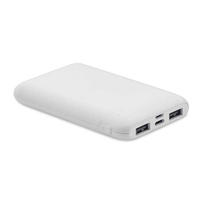 POWER52C Biela – power banka 5000 mAh s potlačou | Predmety.sk