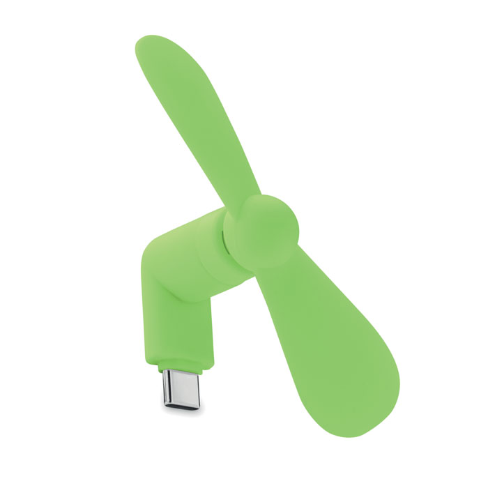 PHAN Limetková – prenosný ventilátor USB-C s potlačou | Predmety.sk