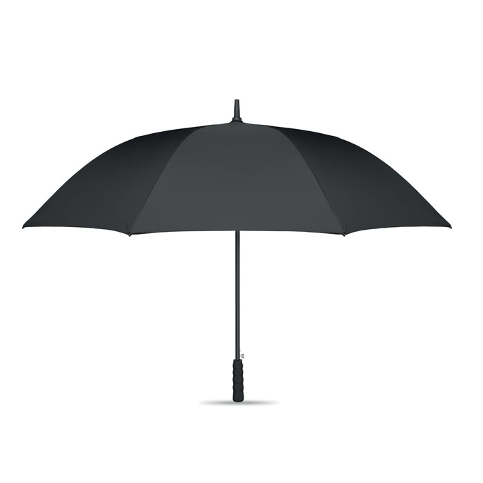 LLUVIA Čierna – 27-palcový vetru odolný dáždnik s potlačou | Predmety.sk