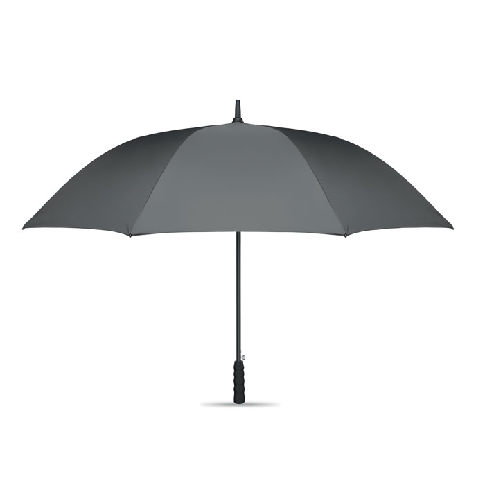 LLUVIA Šedá – 27-palcový vetru odolný dáždnik s potlačou | Predmety.sk
