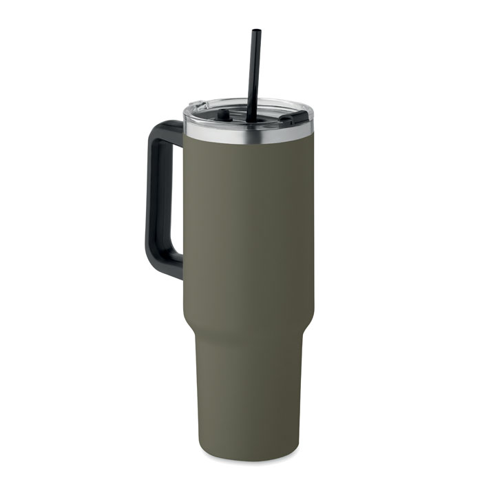 SUM Tmavě Zelená – dvojstenný hrnček s objemom 1200 ml s potlačou | Predmety.sk