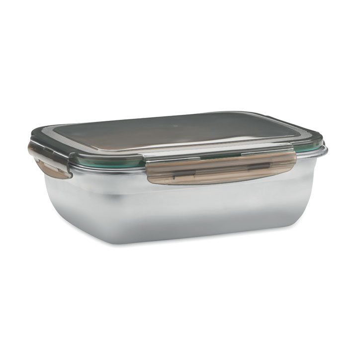 LOX PLUS Priehľadná sivá – obedový box 1500 ml s potlačou | Predmety.sk