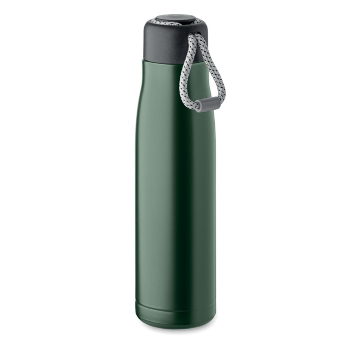 KORIDOR Tmavo zelená – dvojstenná fľaša 500 ml s potlačou | Predmety.sk