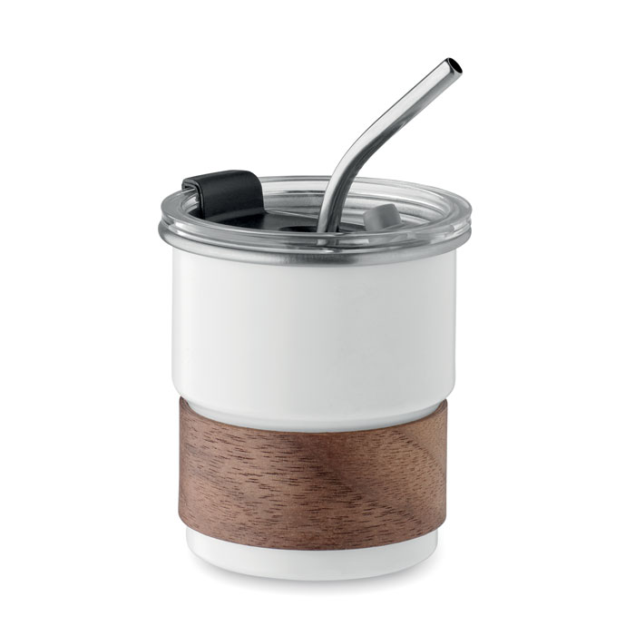 MATE Biela – jednostenný pohár 260 ml s potlačou | Predmety.sk