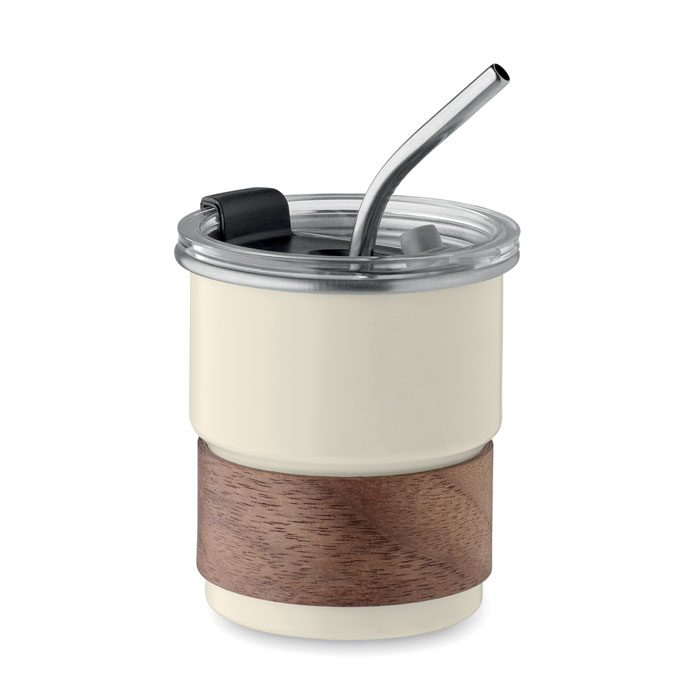 MATE Béžová – jednostenný pohár 260 ml s potlačou | Predmety.sk