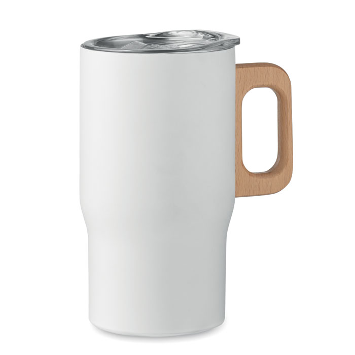 TUMBOO Biela – dvojstenný pohár 350 ml s potlačou | Predmety.sk