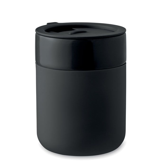 QERAM Čierna – keramický pohár 330 ml s potlačou | Predmety.sk