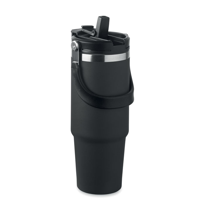 SUM HAND Čierna – dvojstenný pohár 850 ml s potlačou | Predmety.sk
