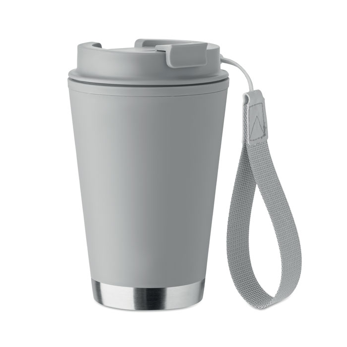TOPIZ Šedá – dvojstenný pohár 300 ml s potlačou | Predmety.sk