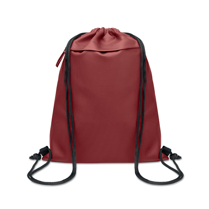 BANGKOK BAG Vínová – batoh so šnúrkou z materiálu 600D RPET s potlačou | Predmety.sk