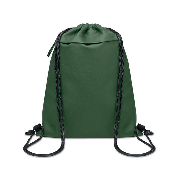 BANGKOK BAG Tmavo zelená – batoh so šnúrkou z materiálu 600D RPET s potlačou | Predmety.sk