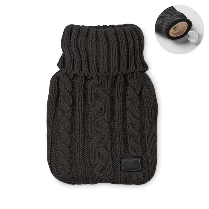 TOASTY Čierna – thermophore 400 ml s potlačou | Predmety.sk