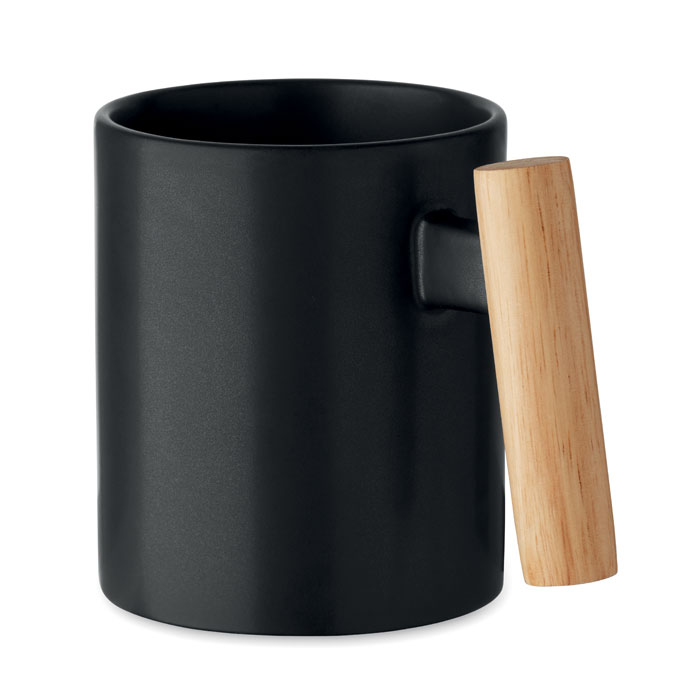 CRENATE Čierna – keramický hrnček 320 ml s potlačou | Predmety.sk