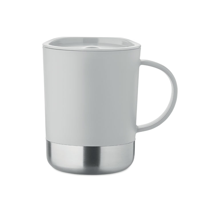 BEAKER Sivá – jednostenný hrnček 300 ml s potlačou | Predmety.sk