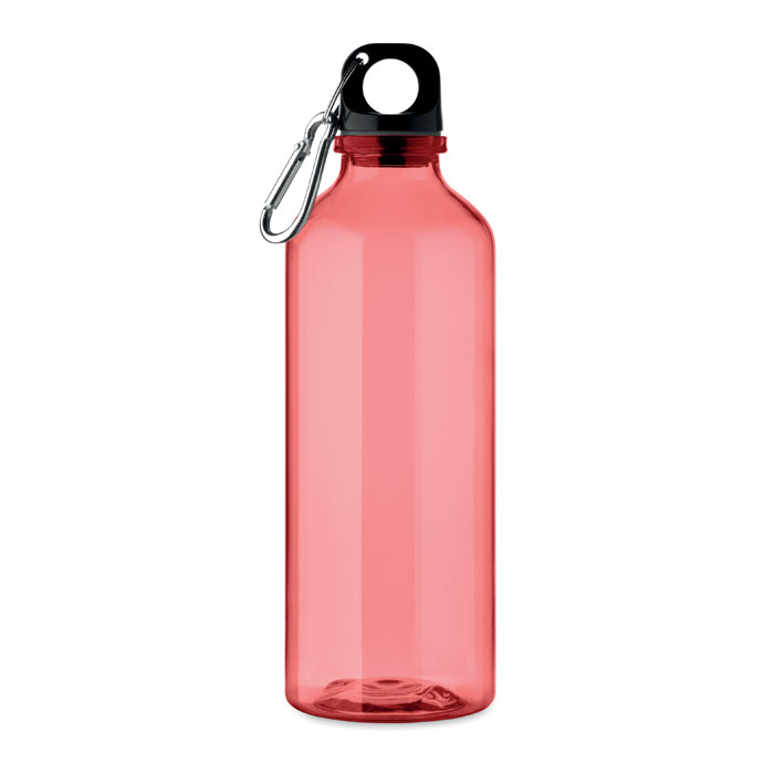 MOSS RE500 Priehľadná červená – fľaša RPET 500 ml s potlačou | Predmety.sk