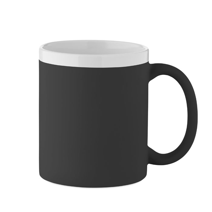 MUGIVA Čierna – keramický hrnček 300 ml s potlačou | Predmety.sk