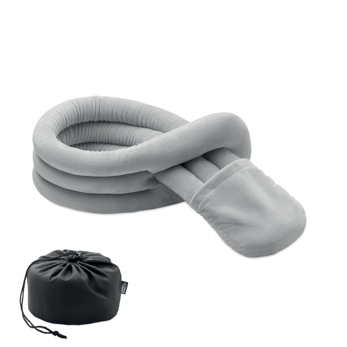 WRAP IT Šedá – flexibilný cestovný vankúš s potlačou | Predmety.sk