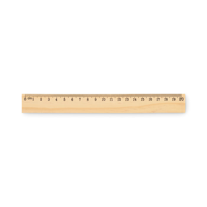 RULER20 Farba dreva – drevené pravítko 20 cm s potlačou | Predmety.sk