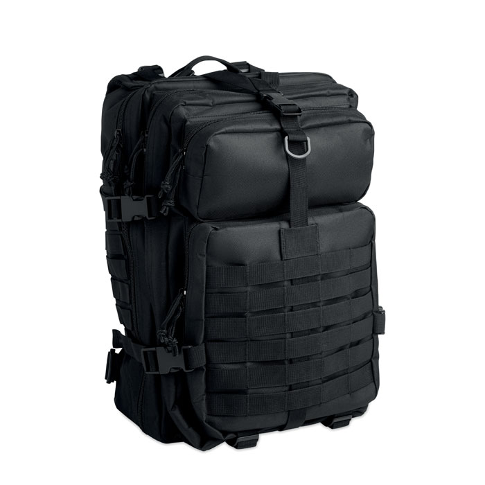 CARRYCONFI Čierna – outdoorový 50l batoh 600D RPET s potlačou | Predmety.sk