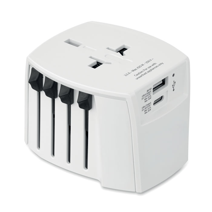 MUV USB AC30 PD Biela – sKROSS® MUV USB AC 30W PD s potlačou | Predmety.sk