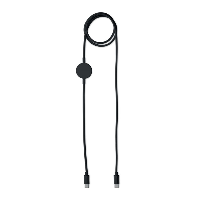 ARGER Černá – 60W kabel a nabíječka hodinek s potlačou | Predmety.sk