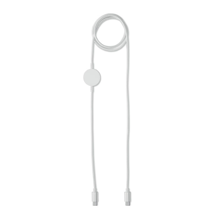 ARGER Bílá – 60W kabel a nabíječka hodinek s potlačou | Predmety.sk