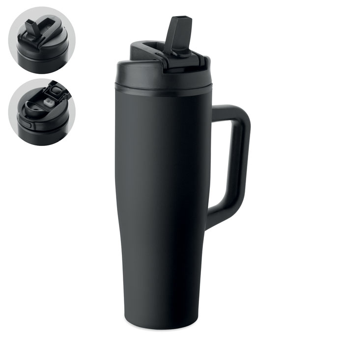 ATLANTA Černá – termohrnek 900 ml s potlačou | Predmety.sk