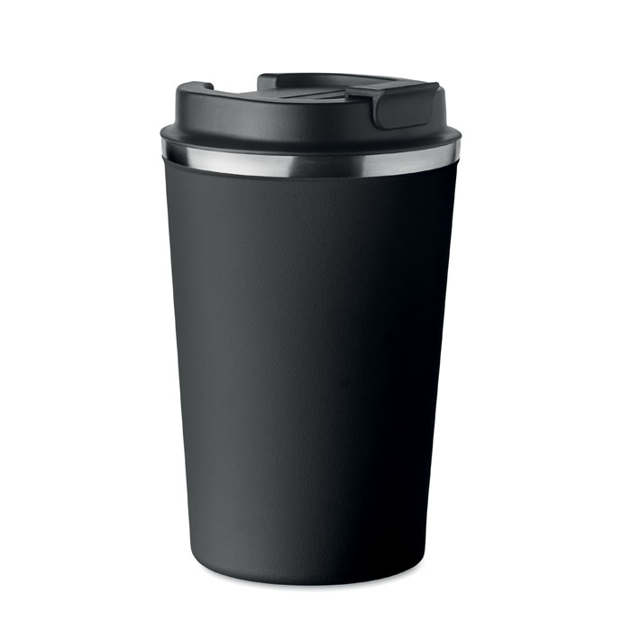 BRACE Čierna – dvojstenný pohár 350 ml s potlačou | Predmety.sk