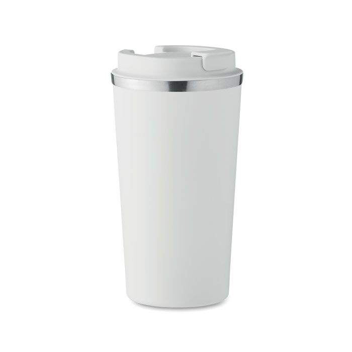 BRACE + Biela – dvojstenný pohár 510 ml s potlačou | Predmety.sk