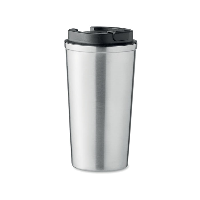 BRACE + Matná strieborná – dvojstenný pohár 510 ml s potlačou | Predmety.sk