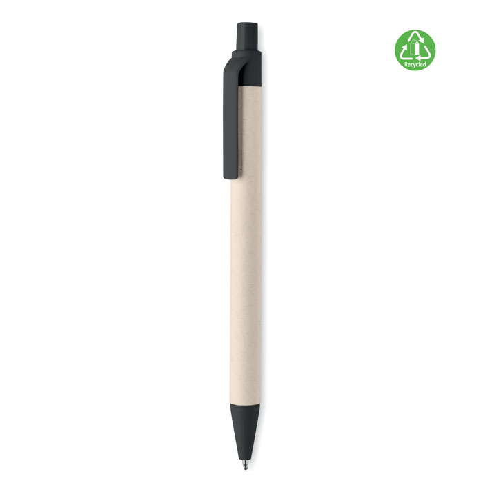 MITO PEN Čierna – recyklované guľôčkové pero s potlačou | Predmety.sk