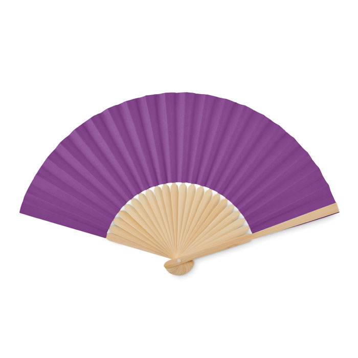 FANNY PAPER Violet – ventilátor z bambusu s potlačou | Predmety.sk