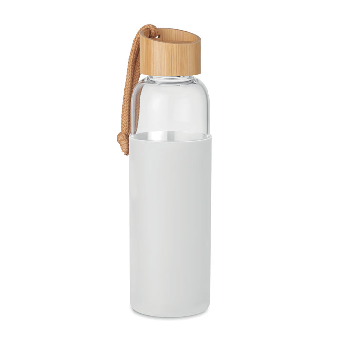 CHAI Biela – sklenená fľaša 500 ml v obale s potlačou | Predmety.sk