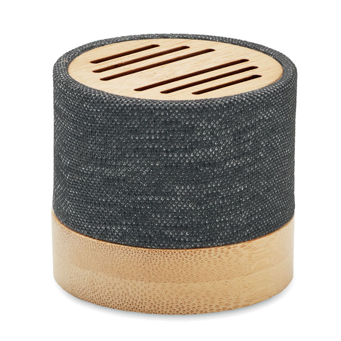 BOOL Čierna – bezdrôtový reproduktor Bamboo s potlačou | Predmety.sk