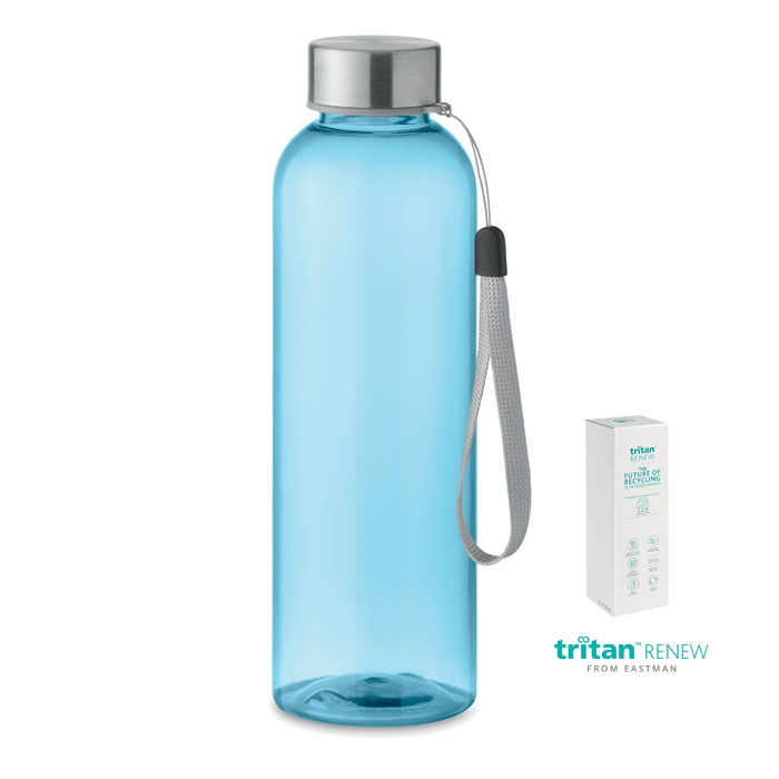 SEA Transparentná modrá – tritan Renew™ 500 ml fľaša s potlačou | Predmety.sk