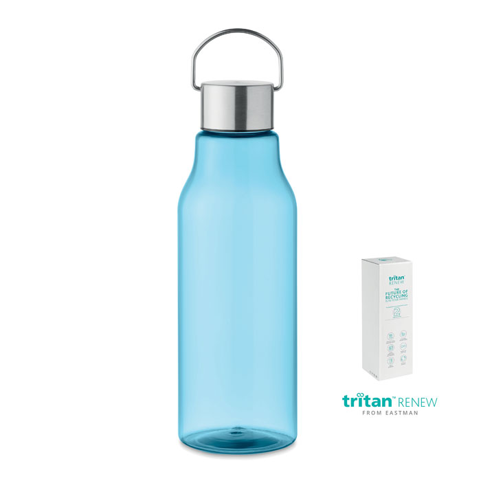 SOUND Transparentná modrá – tritan Renew™ 800 ml fľaša s potlačou | Predmety.sk