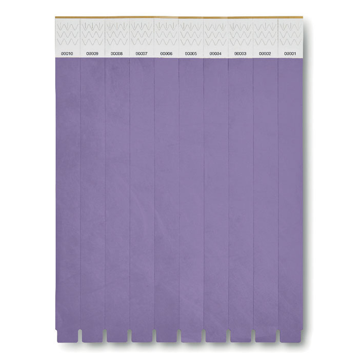 TYVEK Violet – náramok pre účastníkov podujatia s potlačou | Predmety.sk