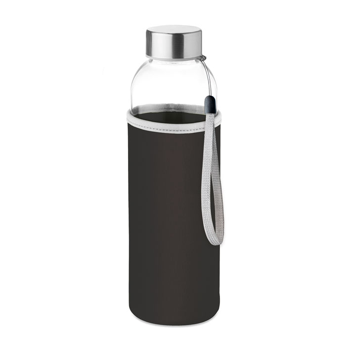 UTAH GLASS Čierna – sklenená fľaša 500 ml s potlačou | Predmety.sk